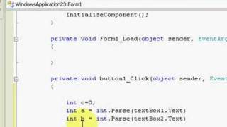 c# tutorial part 6 (formtoform) Profile