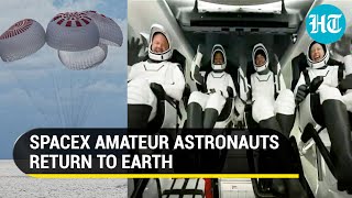 Watch: SpaceX all-civilian crew returns to Earth after completing historic 3-day space trip