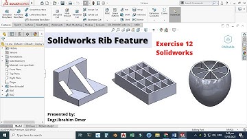 Solidworks Rib Feature-How to create ribs in solidworks-Create complex ribs in solidworks-CADable