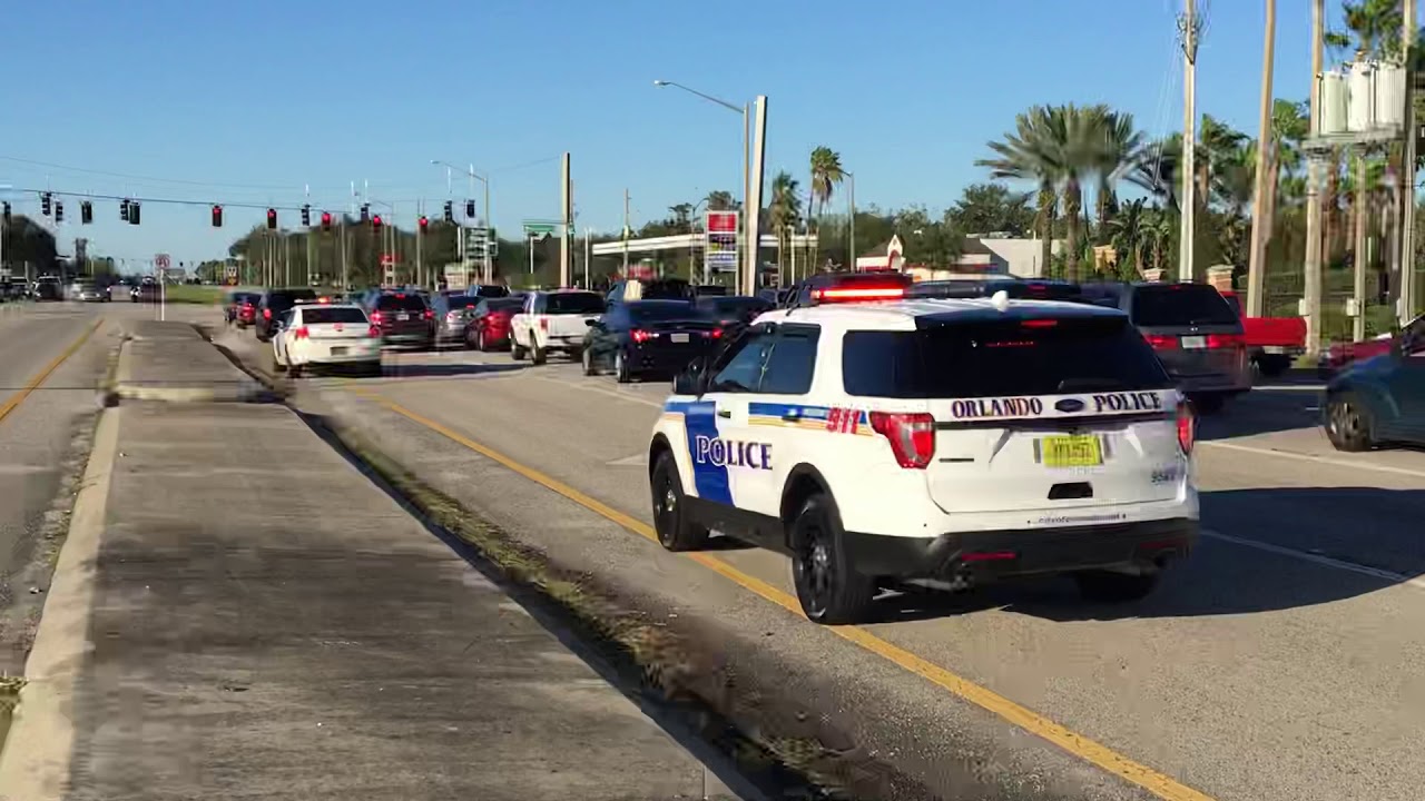 Orlando Fl Police responding 102917 YouTube