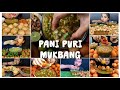 SPICY PANI PURI EATING SOUNDS STREET INDIAN FOOD CRUNCHY EATING SOUNDS 