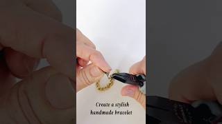 DIY Bold Statement Gold Bracelet Step-by-step Tutorial