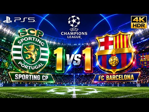 DARAT4D x ankabet - Champions League Sporting CP 🆚 FC Barcelona 26/27 Full Gameplay 4K HDR