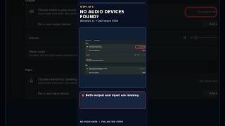 Dell Vostro 3590 No Audio Device Installed? Windows 11 Fix #Shorts