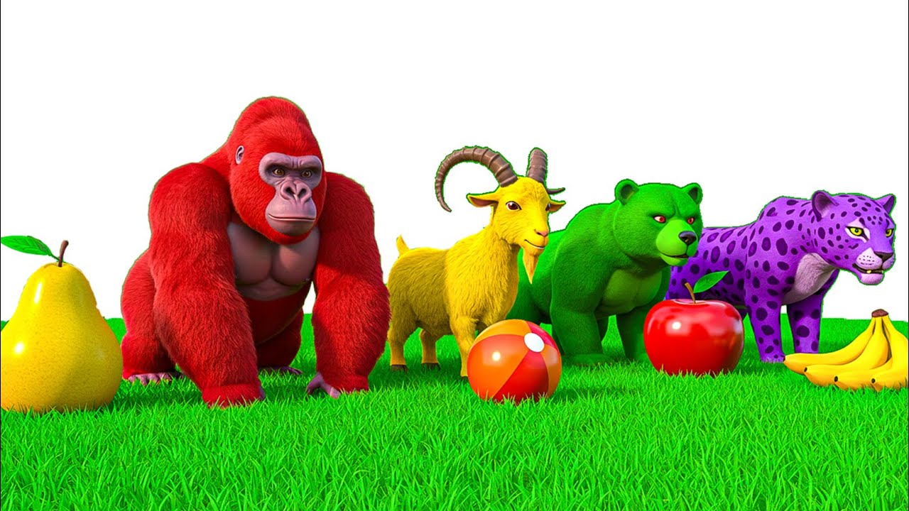 Farm Animals Bathing Colors Fun 🎨 Learn Colors for Children Kids Toddlers To Learn With Animals