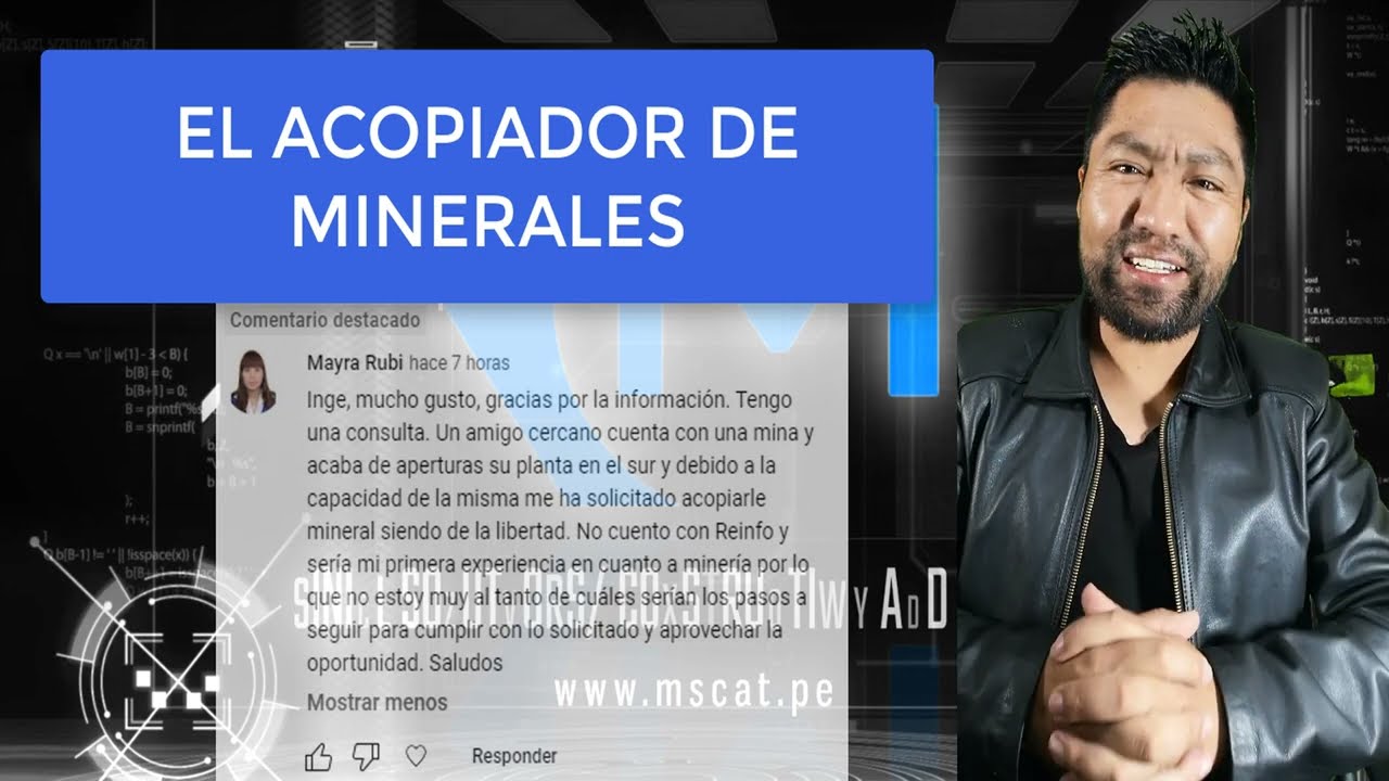 EL ACOPIADOR DE MINERALES. "LA COMERCIALIZACIÓN DE MINERALES"