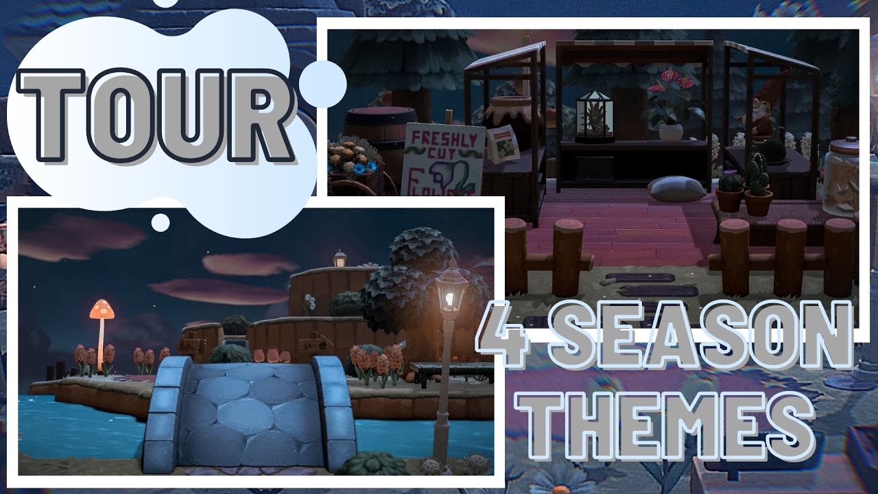 4 SEASON THEMED ISLAND TOUR - 5* COTTAGECORE/NATURAL - ACNH / ANIMAL CROSSING NEW HORIZONS