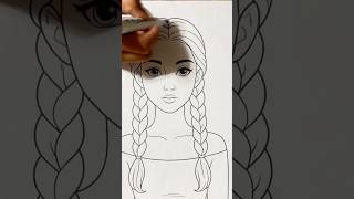 Coloring girl #coloringwithmarkers #art #coloringadventure #drawing
