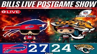 Bills Handle Business! Wild Card Thriller Ends 27–24 vs Jags 🔥 LIVE Postgame