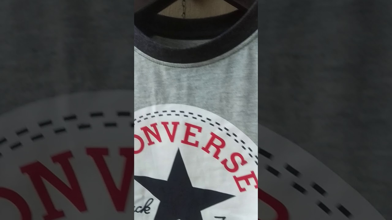 (Short Review) Converse CTAS Raglan Tshirt Grey Kids - Original - Kaos Converse Anak