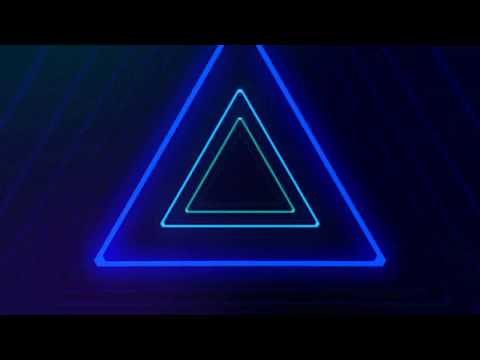 futuristic hud triangle tunnel seamless vj loop 4k neon prismatic for led tv [King of Mind]