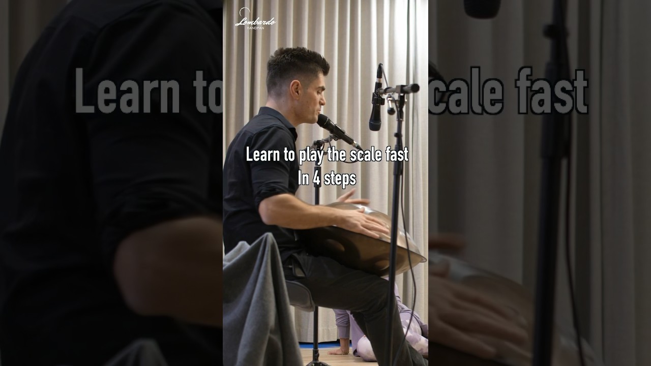 Learn to play the scale in 4 steps using the art of Konnakol 😊🎶 #handpan #hangdrum #pantam