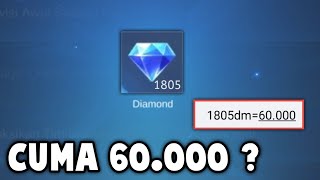1800 DIAMOND CUMA 60 RIBU RUPIAH, TOP UP DIAMOND TIDAK LEGAL ! LANGSUNG GUA BELI screenshot 3