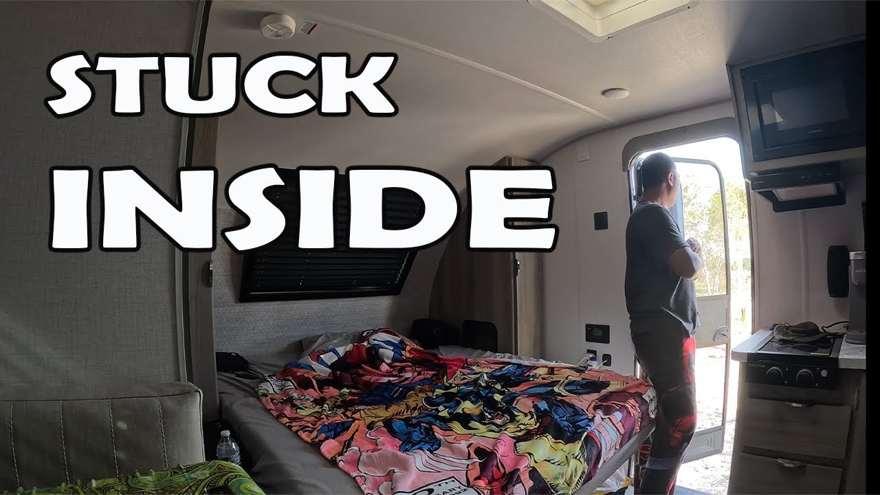 Trapped in My RV by Cold & Wind | Solo camping Florida