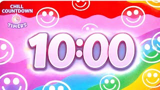 10 Minute Chill Countdown Timer | Relax, Study, and Focus with Smiley Vibes