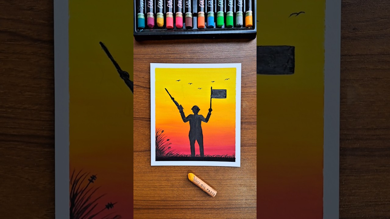 🇮🇳 26 January Republic Day Drawing | Oil Pastel Art  