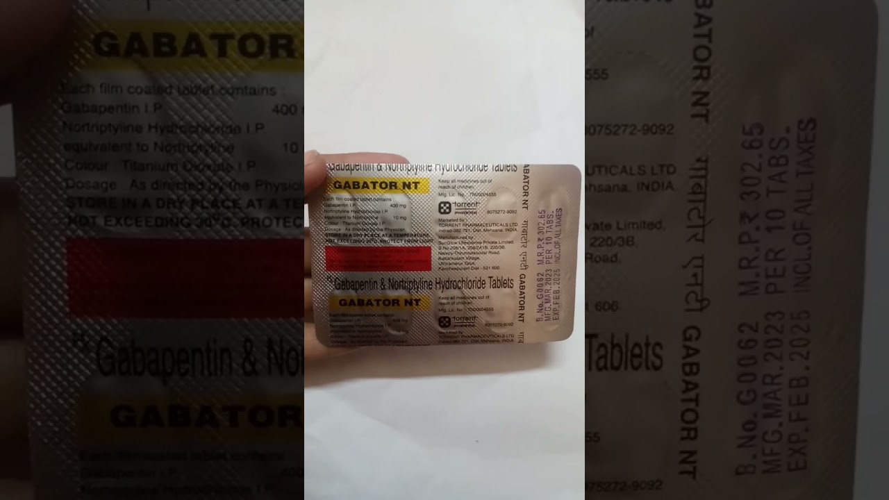 GABATOR NT | GABAPENTIN | NORTIPHYLIN | TABLET | 💊MEDICINE