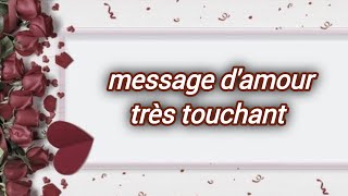 A very touching love message 🌹 a touching love letter ❤️ a love poem ❤️💌