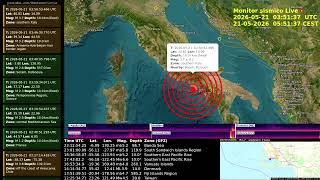 #terremoto Md 4.4 ±0.3 #Campi #Flegrei #Napoli 21 mag 2026 05:50:52 IT prof. 3.13 km 40.81°N 14.11°E screenshot 3