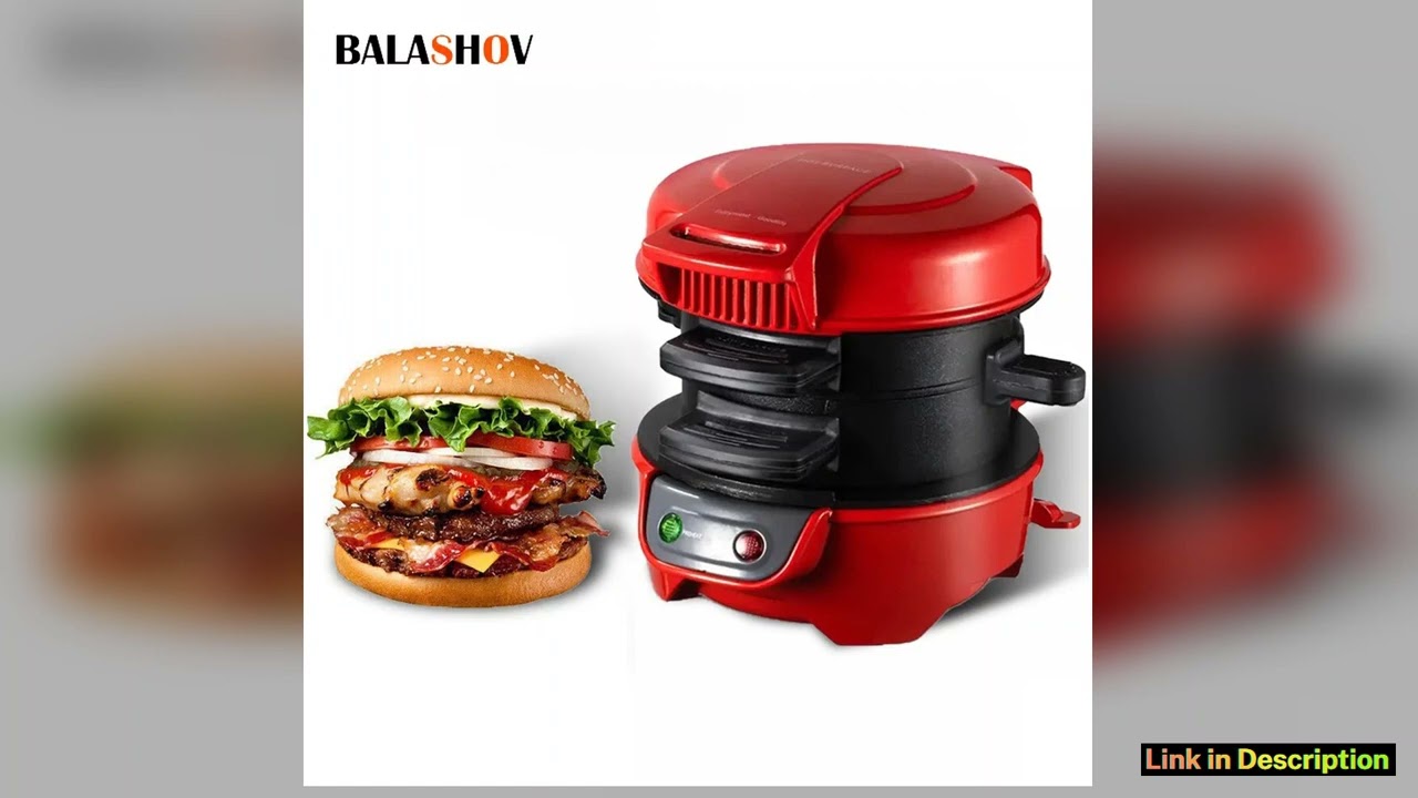 220V 110V Multifunctional burger machine Mini Breakfast Muffin Maker Household Non Stick Plates