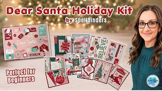 🎄11+ EASY Christmas Cards | Unboxing & Creating with Spellbinders Dear Santa Holiday Kit🎄