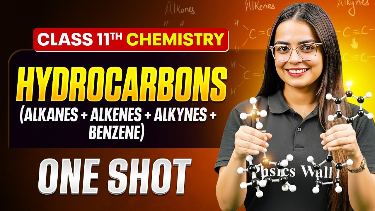 Hydrocarbons Chemistry Class 11 One Shot 🔥 | All Concepts + NCERT ...