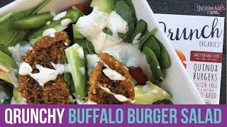 Qrunch Buffalo Burger Salad | ThatVeganWife by Amy Beth Bolden 27 views 5 years ago 5 minutes, 39 seconds