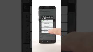 How to change the default audio device for calls in BIG Phone: earpiece, speaker, or Bluetooth
