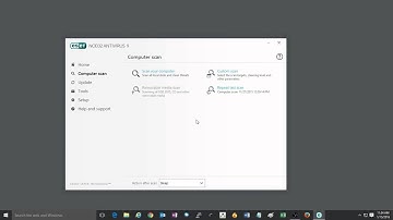 How to Change Actions after Scan in ESET Version 9