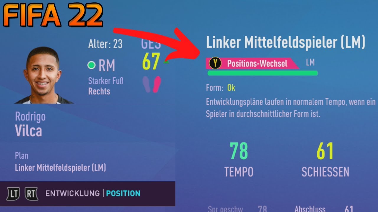 Fifa 22 Spieler Karrieremodus Max Level POSITION ÄNDERN IM FIFA 22 KARRIEREMODUS 🔁 SO FUNKTIONIERT ES! - YouTube