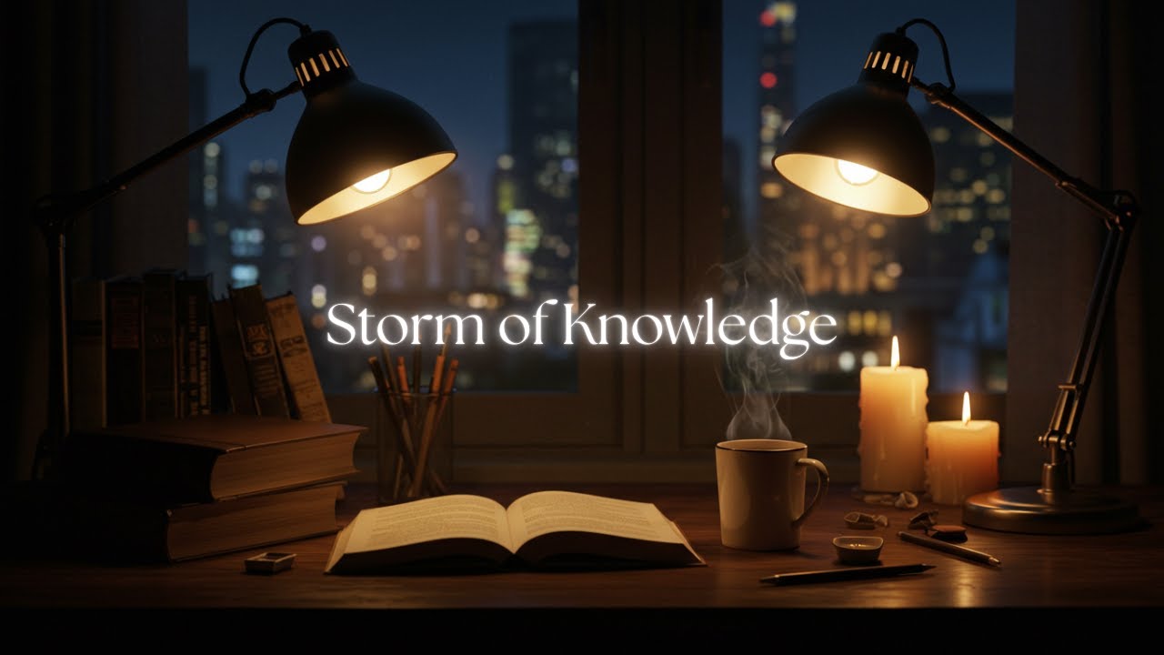 Dark Academia Night Study Ambience 📚 Calm Lofi Hip Hop Music for ...