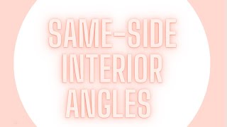 SassyMath - Same-Side Interior Angles