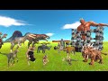 Dinosaurs or Fantasy - Battle Rescue Hill Giant Tournament - Animal Revolt Battle Simulator