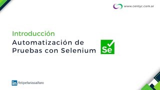 1 - Introducción Curso Automatización de Pruebas con Selenium y Java