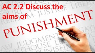 WJEC Criminology Unit 4 AC 2.2: Discuss the Aims of Punishment