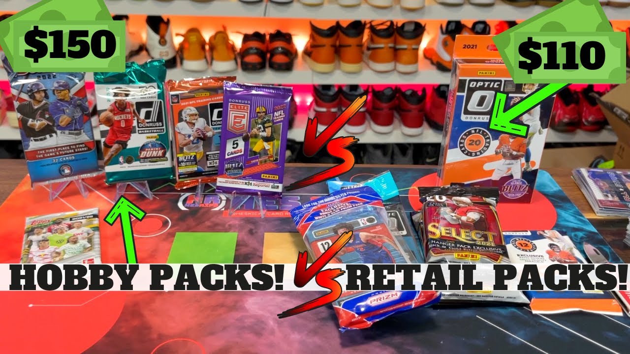 150 Hobby Packs vs 110 Retail Packs! Bowman, Elite, Recon, Optic