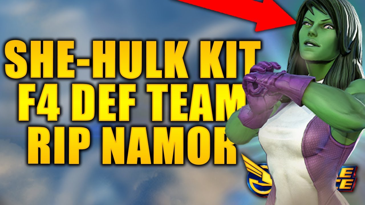 SheHulk Kit F4 Defensive Team YIKES! MARVEL Strike Force MSF YouTube