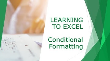 MS Excel - How to use Conditional Formatting to format cells based on value [Need2Know]