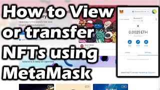 How to View or transfer NFTs using MetaMask