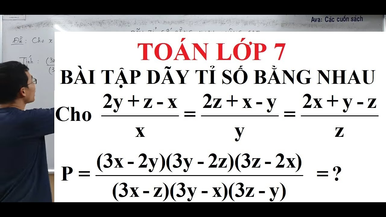 Toán lớp 7 - Bài tập Dãy tỉ số bằng nhau - Nâng cao