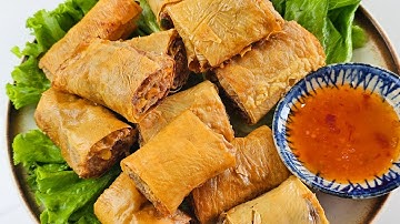 Tàu Hủ Ky Cuộn Cá Thác Lác Chiên Giòn - Giòn Tan, Dễ Làm, Món Đãi Tiệc Nhanh Gọn