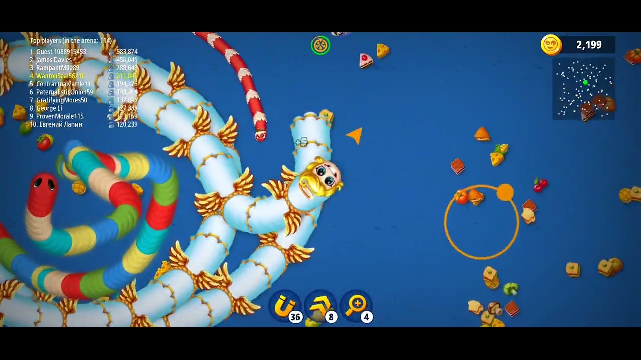 The worms zone game #ytshort #viral  👉😂🎮