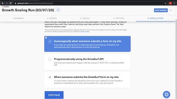 GrowSurf Deep Dive: Installation
