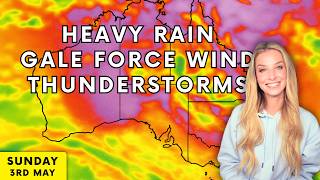 Low drives STORMS and DAMAGING WINDS across NSW and Victoria today | Daily Forecast Australia