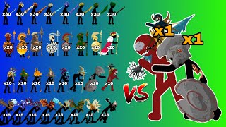 x999 Vs x1 Kai Rider x Zombie Stone - Swordwrath, Spearton, Final Boss, Giant,… - Stick War Legacy  screenshot 2