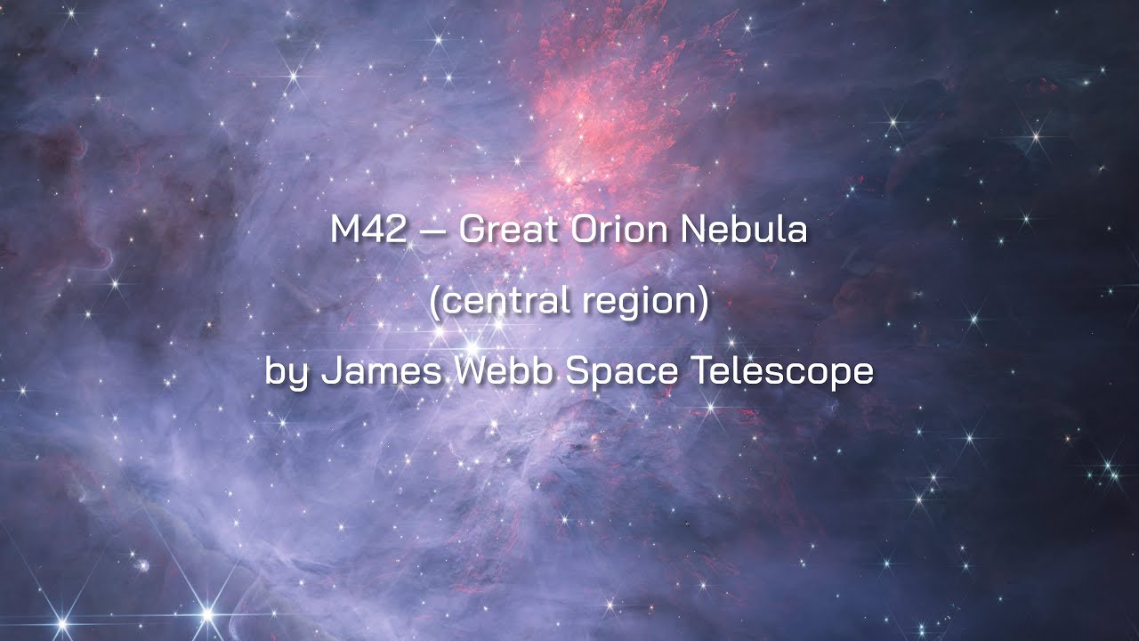M42 — Great Orion Nebula (central region) by James Webb Space Telescope ...