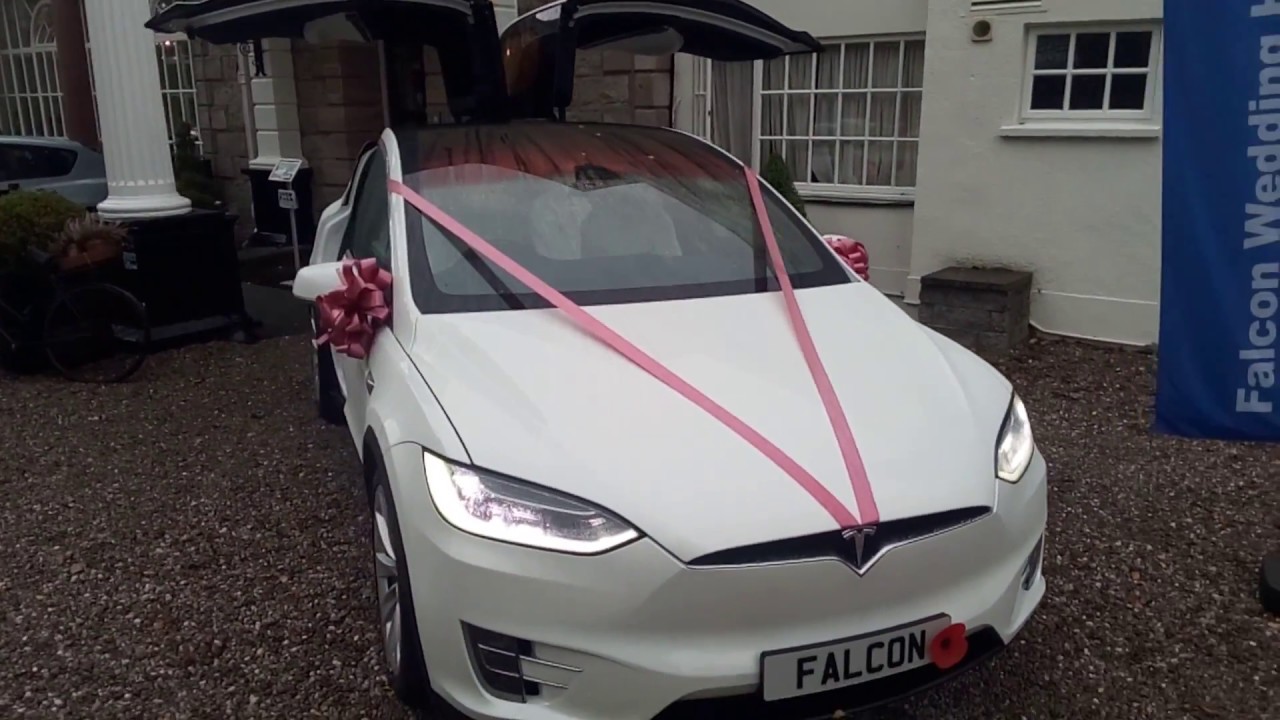 Falcon Wedding Hire Tesla Walkaround at Leeming House YouTube