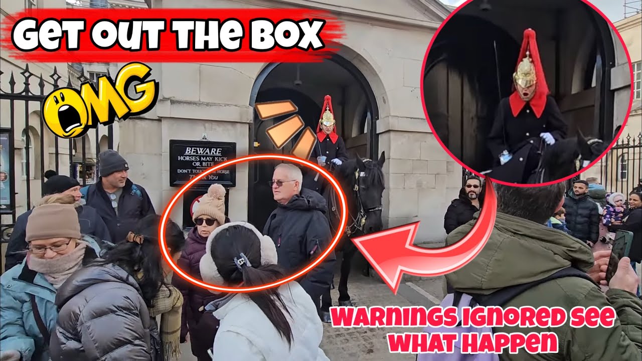 Неуважительные туристы игнорируют неоднократные предупреждения — Королевская гвардия делает после...