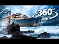 VR 360 Inside an Abandoned Zombie Cruise Ship #360video