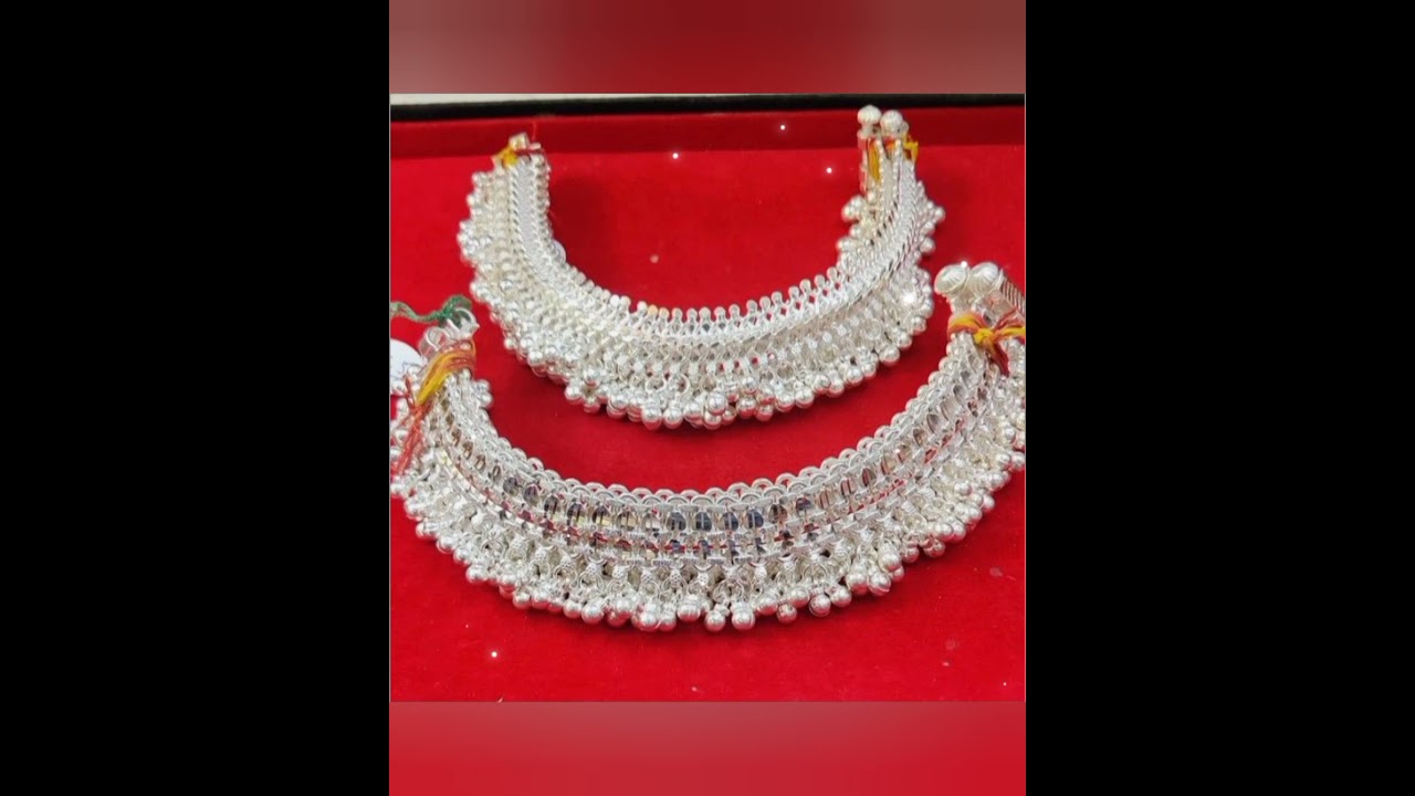 latest silver Payal design